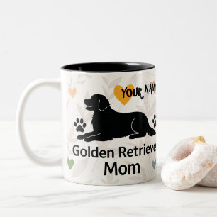 Personalised Golden Retriever Mum Mug  Custom Name
