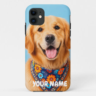 Personalised Golden Retriever Phone Case - Custom 