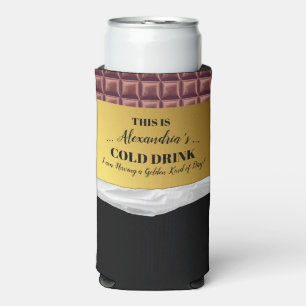 Personalised Golden Ticket Chocolate Seltzer Can Cooler