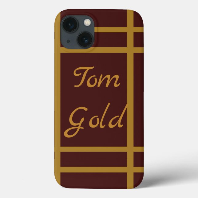 Personalised Golden Wine Case-Mate iPhone Case (Back)