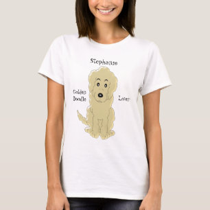 Personalised Goldendoodle Dog Design T-Shirt