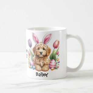 Personalised Goldendoodle Easter Bunny/Spring Mug