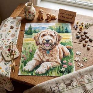 Personalised Goldendoodle Jigsaw Puzzle