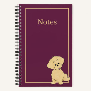Personalised Goldendoodle Puppy Cute Dog Custom Notebook