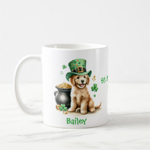Personalised Goldendoodle St. Patty's Day Mug