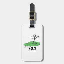 Personalised Golf Bag Tag