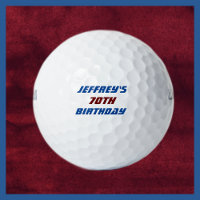 Personalised Golf Ball, 70th Birthday