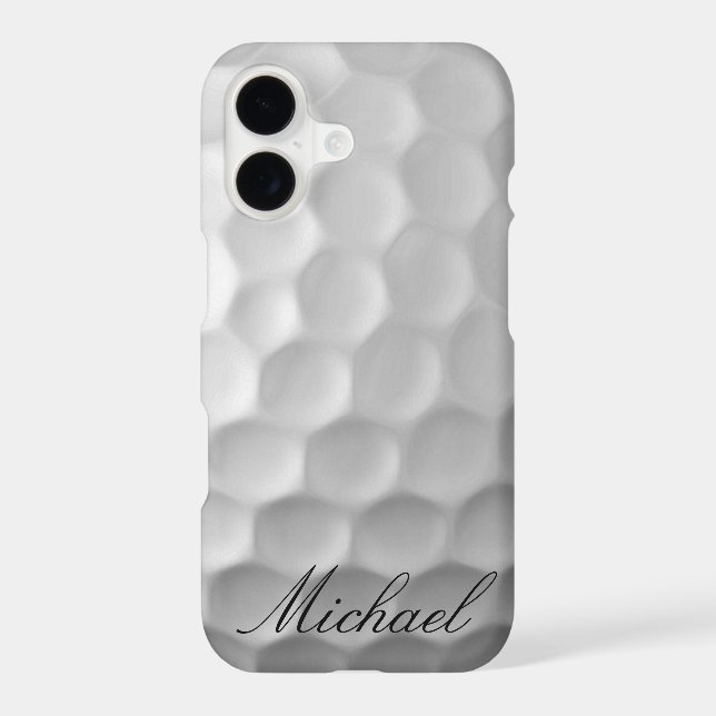 Personalised Golf Ball Dimples Texture Pattern (Back)