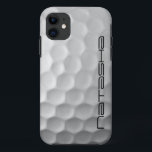Personalised Golf Ball Dimples Texture Pattern iPhone 11 Case<br><div class="desc">Personalised Golf Ball Dimples Texture Pattern</div>
