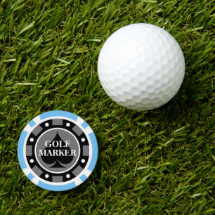 Personalised golf ball marker poker chips