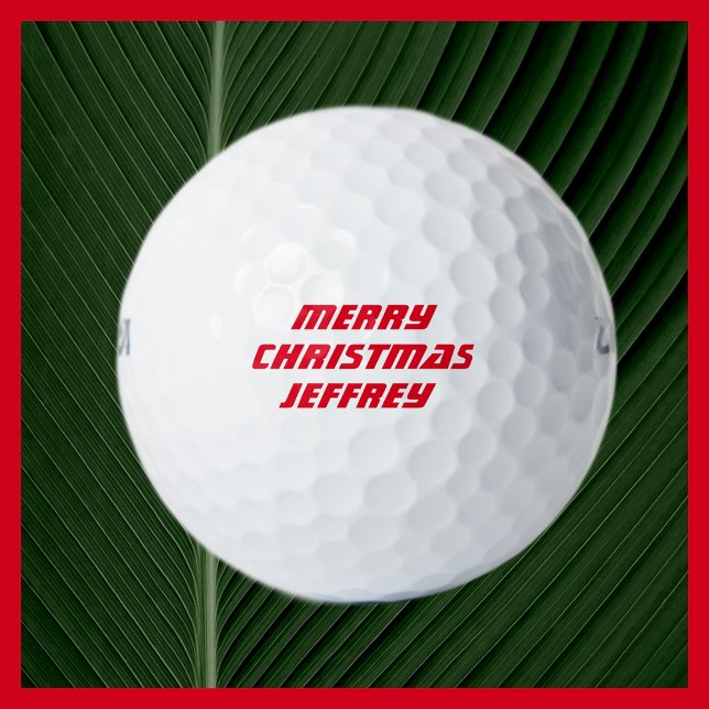 Personalised Golf Ball, Merry Christmas Balls (Creator Uploaded)