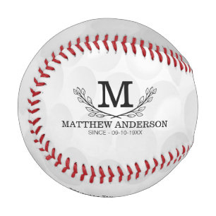 Personalised Golf Ball Pattern Name Monogram Age