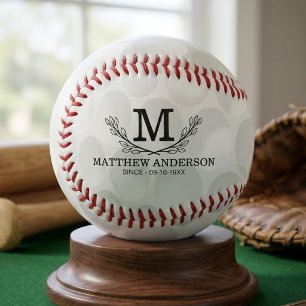 Personalised Golf Ball Pattern Name Monogram Age