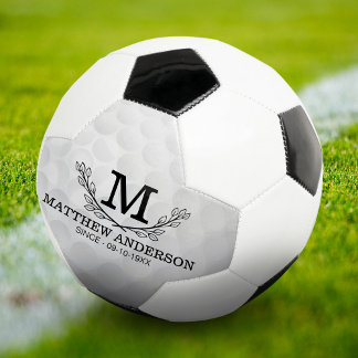 Personalised Golf Ball Pattern Name Monogram Age