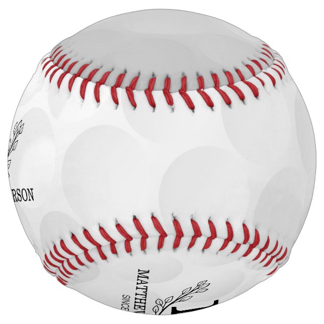 Personalised Golf Ball Pattern Name Monogram Age (Front)