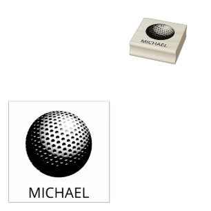 Personalised Golf Ball Rubber Stamp