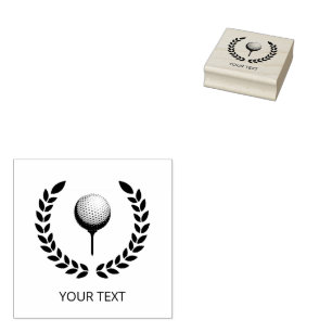 Personalised Golf Ball Rubber Stamp