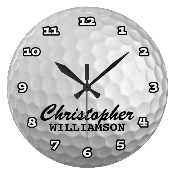 Golf Wall Clocks Zazzle UK
