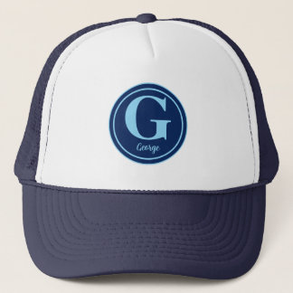Personalised Golf Ball with Elegant Letter G Trucker Hat
