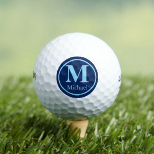 Personalised Golf Ball with Elegant Letter M