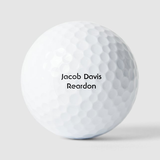 Personalised Golf Balls (Front)
