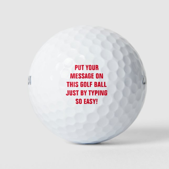 Personalised Golf Balls (Front)
