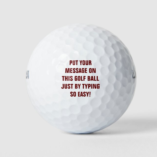 Personalised Golf Balls (Front)