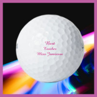 Personalised Golf Balls, Best Teacher