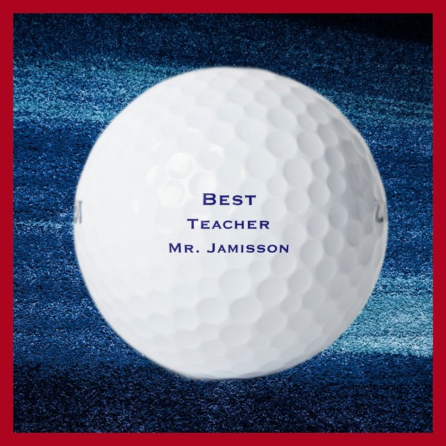 Personalised Golf Balls, Best Teacher Golf Balls (Creator Uploaded)