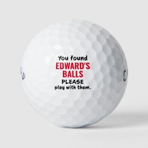 Personalised Golf Balls Funny Lost Ball Saying