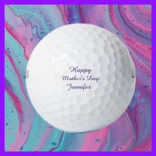 Personalised Golf Balls, Mother's Day, Purple Balls