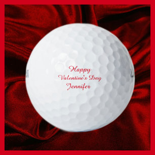 Personalised Golf Balls, Valentine's Day Balls