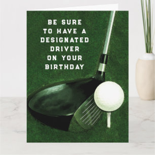 Personalised Golf Birthday Card