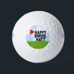 Personalised Golf Birthday Collectable Golf Balls<br><div class="desc">Funny golf birthday quote for golf-lover. To personalise edit text to add name of your favourite golfer.</div>