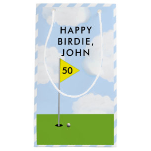 Personalised Golf Birthday Small Gift Bag