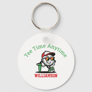 Personalised Golf Cart Key Ring