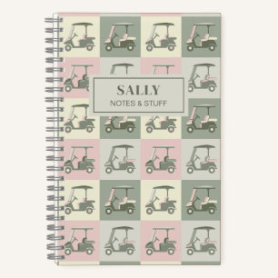Personalised Golf Cart Notebook