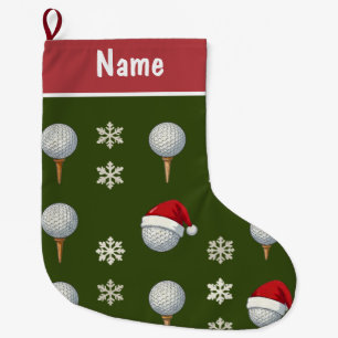 Personalised Golf Christmas Gifts Large Christmas Stocking