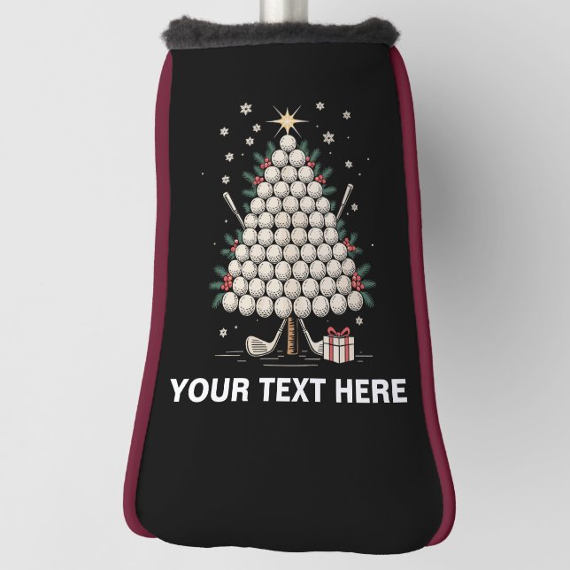 Personalised Golf Christmas Tree Equipment Family Head Cover (Rotate 90)
