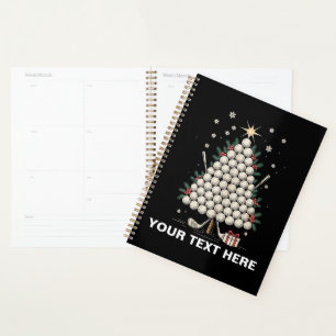 Personalised Golf Christmas Tree Equipment Family Planner