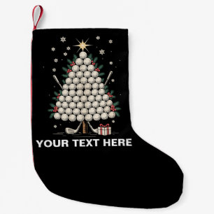 Personalised Golf Christmas Tree Equipment Family Small Christmas Stocking