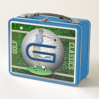 Personalised Golf Classics On-Field Metal Lunchbox