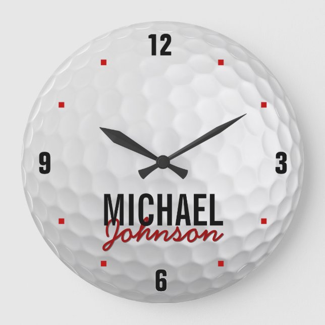 Personalised Golf Clock (Front)
