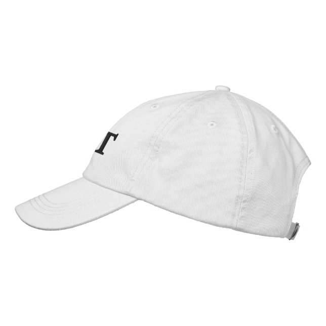 Personalised Golf Club Classic Simple White Hat (Left)