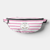 Personalised Golf Club Golfer Pink Striped