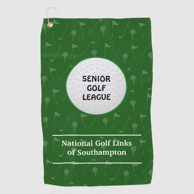 Personalised Golf Club League Member Towel (Front)