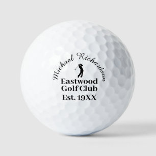 Personalised Golf Club Member Name Balls