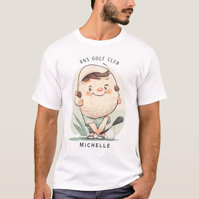 Personalised Golf Club Name Classic T-Shirt (Front)