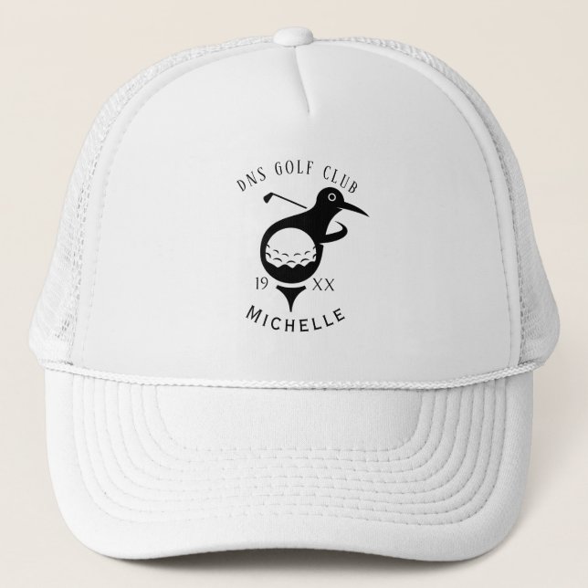 Personalised Golf Club Name Classic Trucker Hat (Front)