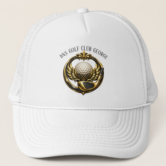 Personalised Golf Club Name Classic Trucker Hat (Front)